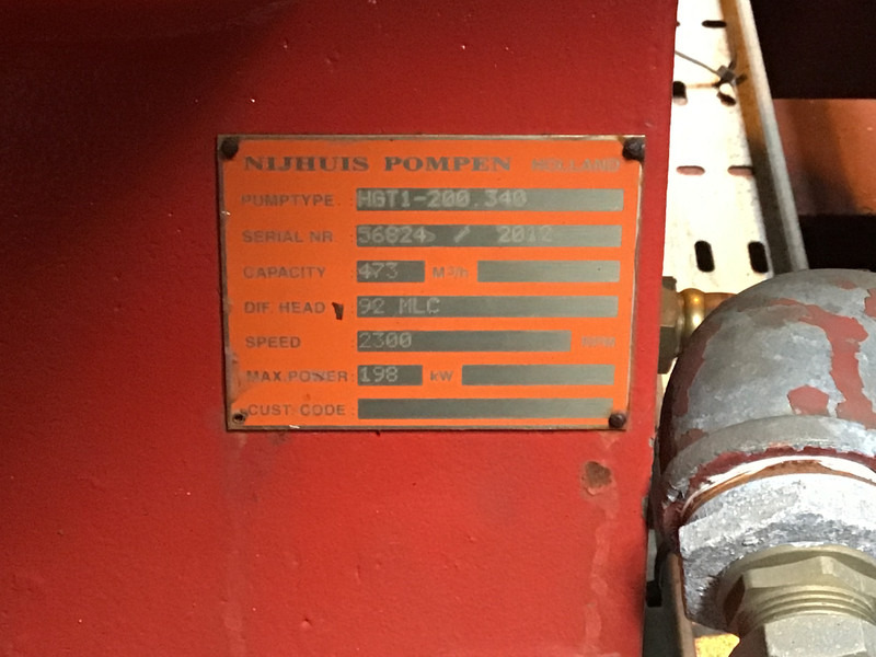 Dorman 8JT POMP 473 M³/H USED - Насос для воды: фото 4 Dorman 8JT POMP 473 M³/H USED - Насос для воды: фото 4
