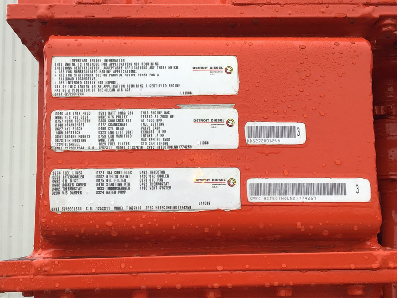 MTU 16V4000 POMP 3600M³/HR USED - Насос для воды: фото 5 MTU 16V4000 POMP 3600M³/HR USED - Насос для воды: фото 5