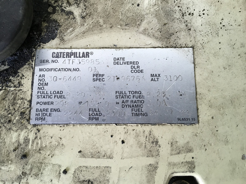Строительная техника Caterpillar 3116 4TF-3Q6449 FOR PARTS: фото 6