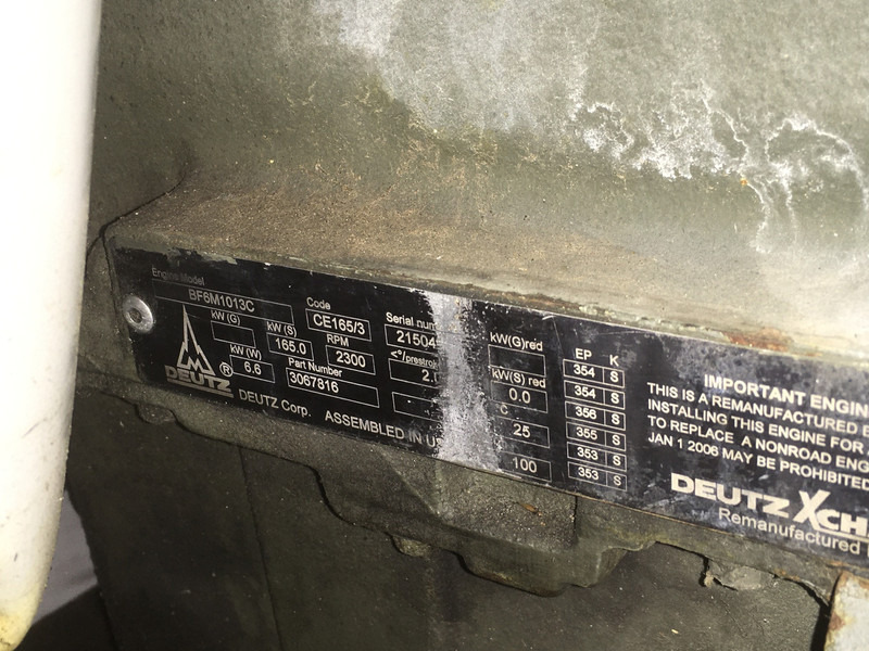 Deutz BF6M1013C USED - Строительная техника: фото 1 Deutz BF6M1013C USED - Строительная техника: фото 1