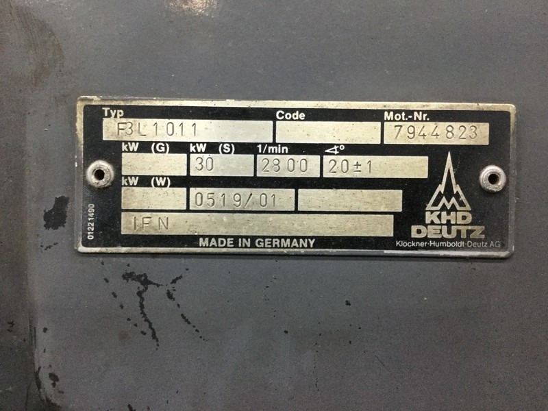 Строительная техника Deutz F3L1011 USED: фото 6