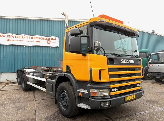 Scania P114-340 6x2 WITH MULTILIFT CONTAINERSYSTEM ONLY 80.500 KM!! ORIGINAL (10 TIRES / FULL STEEL SUSPENSION / 12 GEARS MANUAL GEARBO - Грузовик-контейнеровоз/ Сменный кузов: фото 2 Scania P114-340 6x2 WITH MULTILIFT CONTAINERSYSTEM ONLY 80.500 KM!! ORIGINAL (10 TIRES / FULL STEEL SUSPENSION / 12 GEARS MANUAL GEARBO - Грузовик-контейнеровоз/ Сменный кузов: фото 2