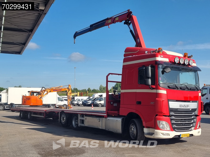DAF XF 440 6X2 NL-combi Transporter HMF 900-K2 Kran Winch Lift-Lenkachse Euro 6 - Грузовик бортовой/ Платформа, Автоманипулятор: фото 3 DAF XF 440 6X2 NL-combi Transporter HMF 900-K2 Kran Winch Lift-Lenkachse Euro 6 - Грузовик бортовой/ Платформа, Автоманипулятор: фото 3