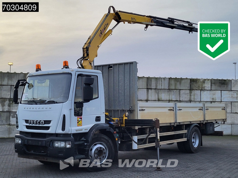 Iveco Eurocargo 160E220 4X2 HYVA V 911 3S Crane Kran Remote Manual Euro 4 - Грузовик бортовой/ Платформа, Автоманипулятор: фото 1 Iveco Eurocargo 160E220 4X2 HYVA V 911 3S Crane Kran Remote Manual Euro 4 - Грузовик бортовой/ Платформа, Автоманипулятор: фото 1