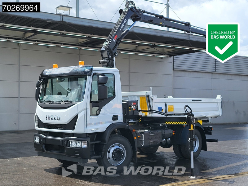 Iveco Eurocargo 160E280 4X2 NEW! Hiab XHIDUO092E-3 Kran Crane 6m3 3-way Tipper ACC - Самосвал, Автоманипулятор: фото 1 Iveco Eurocargo 160E280 4X2 NEW! Hiab XHIDUO092E-3 Kran Crane 6m3 3-way Tipper ACC - Самосвал, Автоманипулятор: фото 1