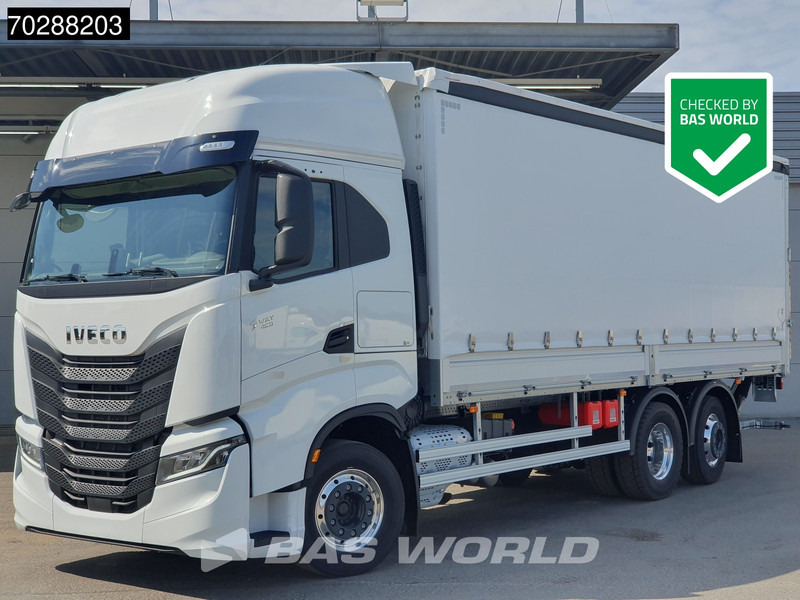 Iveco S-Way 490 6X2 NEW! Lift+Steering Axle 2tons Dhollandia Ladebordwand Retarder ACC LED - Тентованный грузовик: фото 1 Iveco S-Way 490 6X2 NEW! Lift+Steering Axle 2tons Dhollandia Ladebordwand Retarder ACC LED - Тентованный грузовик: фото 1