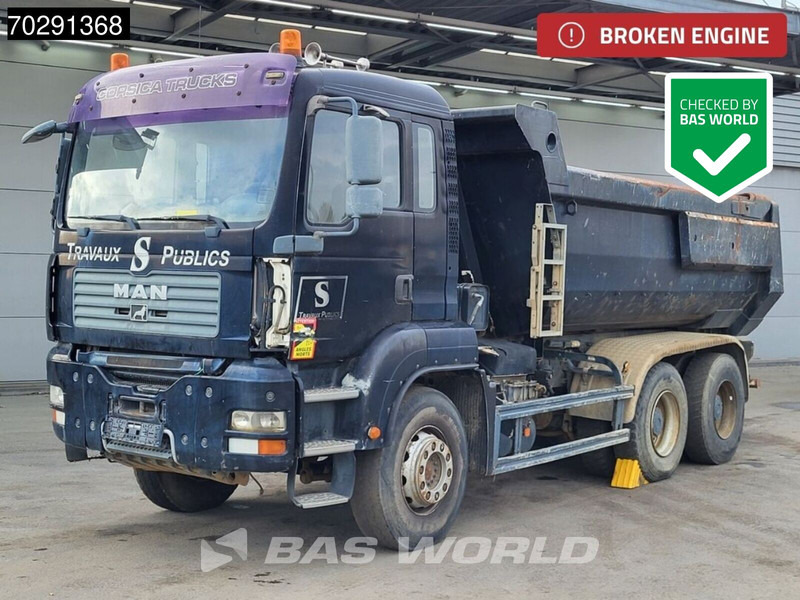 MAN TGA 33.360 6X4 BROKEN ENGINE 13m3 Meiller tipper Steel suspension Manual Euro 4 - Самосвал: фото 1 MAN TGA 33.360 6X4 BROKEN ENGINE 13m3 Meiller tipper Steel suspension Manual Euro 4 - Самосвал: фото 1