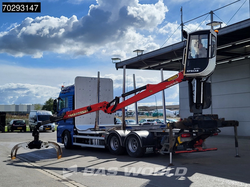 Лесовоз, Автоманипулятор MAN TGX 33.580 TGX 6X4 Palfinger Epsilon Wood crane Holztransport Retarder Navi Xenon Euro 6: фото 6