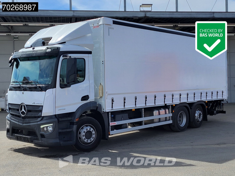 Mercedes-Benz Actros 2532 6X2 NEW 2000kg Ladebordwand Navi Lenkachse Euro 6 - Тентованный грузовик: фото 1 Mercedes-Benz Actros 2532 6X2 NEW 2000kg Ladebordwand Navi Lenkachse Euro 6 - Тентованный грузовик: фото 1