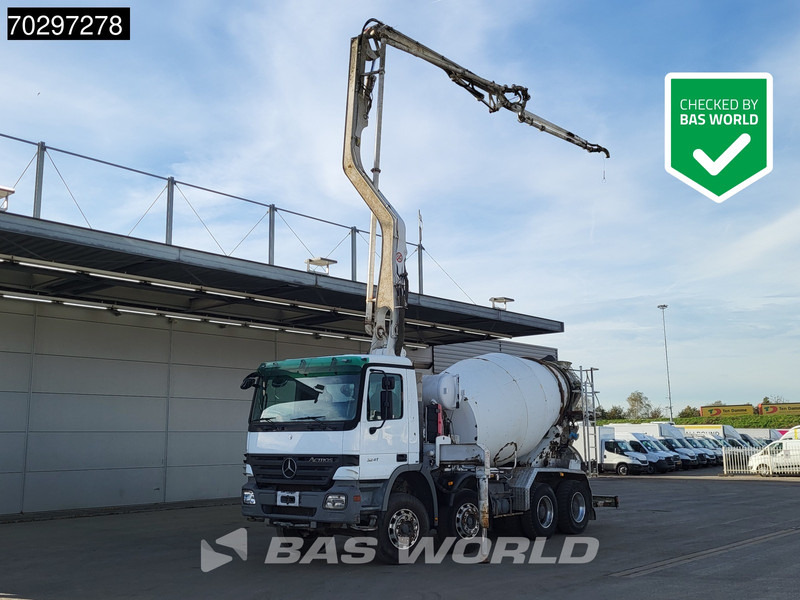 Mercedes-Benz Actros 3241 8X4 Putzmeister TMM 21-G2 PUMI 7m3 Mixer Big-Axle Steelsuspension 3-Pedals Euro 3 - Автобетононасос: фото 1 Mercedes-Benz Actros 3241 8X4 Putzmeister TMM 21-G2 PUMI 7m3 Mixer Big-Axle Steelsuspension 3-Pedals Euro 3 - Автобетононасос: фото 1