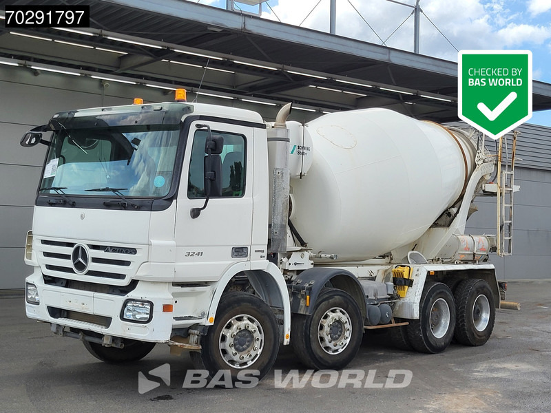Mercedes-Benz Actros 3241 8X4 Retarder 9m3 Stetter Steelsuspension 3-Pedals Euro 4 - Автобетоносмеситель: фото 1 Mercedes-Benz Actros 3241 8X4 Retarder 9m3 Stetter Steelsuspension 3-Pedals Euro 4 - Автобетоносмеситель: фото 1