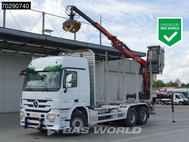Mercedes-Benz Actros 3346 6X4 Original KM's! Wood Crane Big-Axle Steelsuspension Euro 5 - Лесовоз, Автоманипулятор: фото 1 Mercedes-Benz Actros 3346 6X4 Original KM's! Wood Crane Big-Axle Steelsuspension Euro 5 - Лесовоз, Автоманипулятор: фото 1