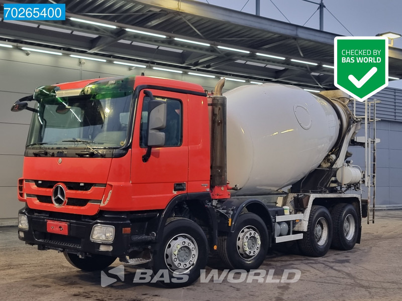 Mercedes-Benz Actros 3541 8X4 Big-Axle Steelsuspension 9m3 Mixer Euro 5 - Автобетоносмеситель: фото 1 Mercedes-Benz Actros 3541 8X4 Big-Axle Steelsuspension 9m3 Mixer Euro 5 - Автобетоносмеситель: фото 1