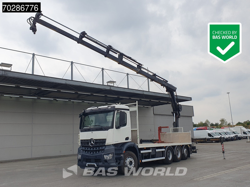 Mercedes-Benz Arocs 3240 8X4 HIAB 211E-6 HIPRO Big-Axle Lift+Steering Navi Euro 6 - Грузовик бортовой/ Платформа, Автоманипулятор: фото 1 Mercedes-Benz Arocs 3240 8X4 HIAB 211E-6 HIPRO Big-Axle Lift+Steering Navi Euro 6 - Грузовик бортовой/ Платформа, Автоманипулятор: фото 1