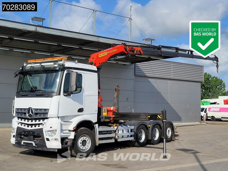 Mercedes-Benz Arocs 3245 Actros 8X4 Palfinger PK22002 EH Crane 17tons hooklift Big-Axle Lift+Lenkachse Navi Euro 6 - Крюковой мультилифт, Автоманипулятор: фото 1 Mercedes-Benz Arocs 3245 Actros 8X4 Palfinger PK22002 EH Crane 17tons hooklift Big-Axle Lift+Lenkachse Navi Euro 6 - Крюковой мультилифт, Автоманипулятор: фото 1