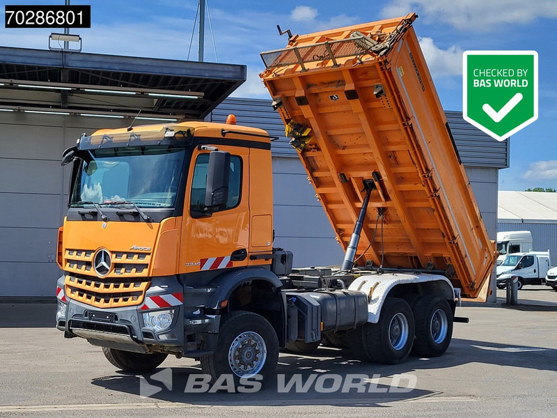 Mercedes-Benz Arocs 3345 6X6 11m3 Meiller Mixer Steelsuspension Big-Axle Euro 6 - Самосвал: фото 1 Mercedes-Benz Arocs 3345 6X6 11m3 Meiller Mixer Steelsuspension Big-Axle Euro 6 - Самосвал: фото 1