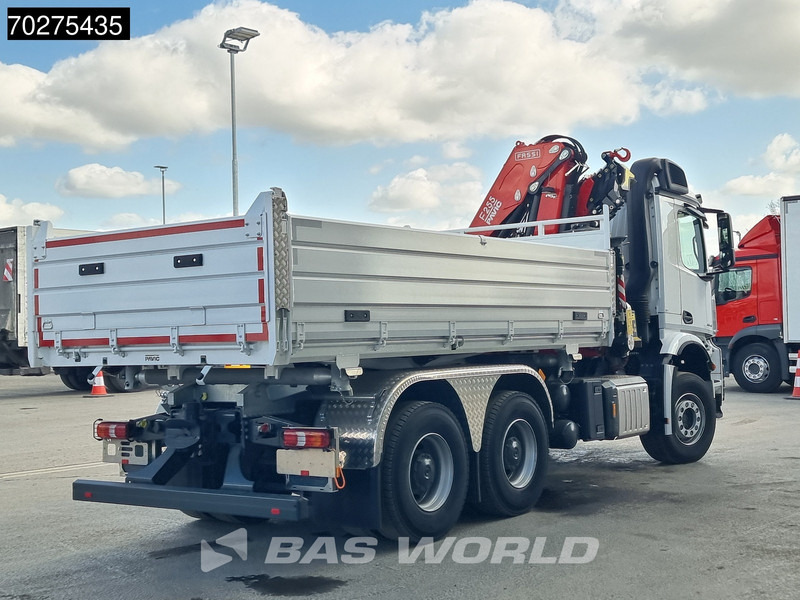 Новый Самосвал, Автоманипулятор Mercedes-Benz Arocs 3348 6X4 Fassi F255A2.24 Kran Crane 9m3 3-Sided Tipper Big-Axle Euro 6: фото 18