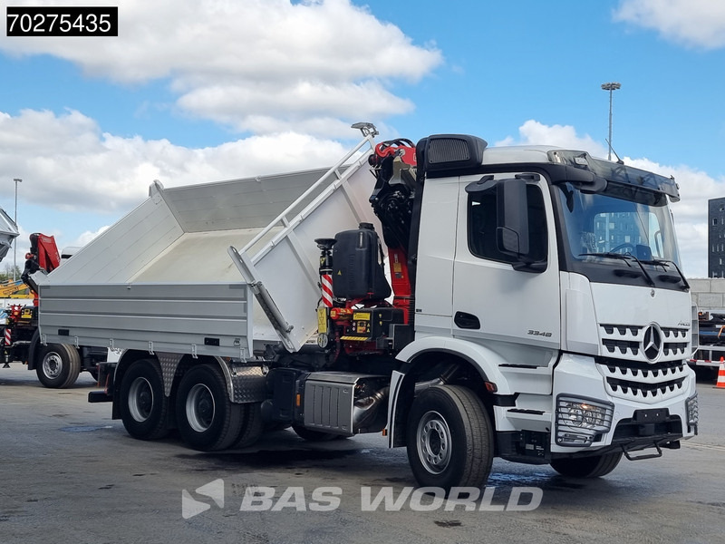Новый Самосвал, Автоманипулятор Mercedes-Benz Arocs 3348 6X4 Fassi F255A2.24 Kran Crane 9m3 3-Sided Tipper Big-Axle Euro 6: фото 19