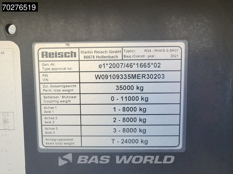 Самосвальный полуприцеп Reisch R24-RHKS-3-SR07 3 axles TRAK Hydrodrive 28M3 Liftachse: фото 18