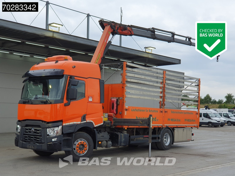 Renault C 380 4X2 Palfinger PK18002-EH D Kran Crane Retarder Standklima Euro 6 - Грузовик бортовой/ Платформа, Автоманипулятор: фото 1 Renault C 380 4X2 Palfinger PK18002-EH D Kran Crane Retarder Standklima Euro 6 - Грузовик бортовой/ Платформа, Автоманипулятор: фото 1