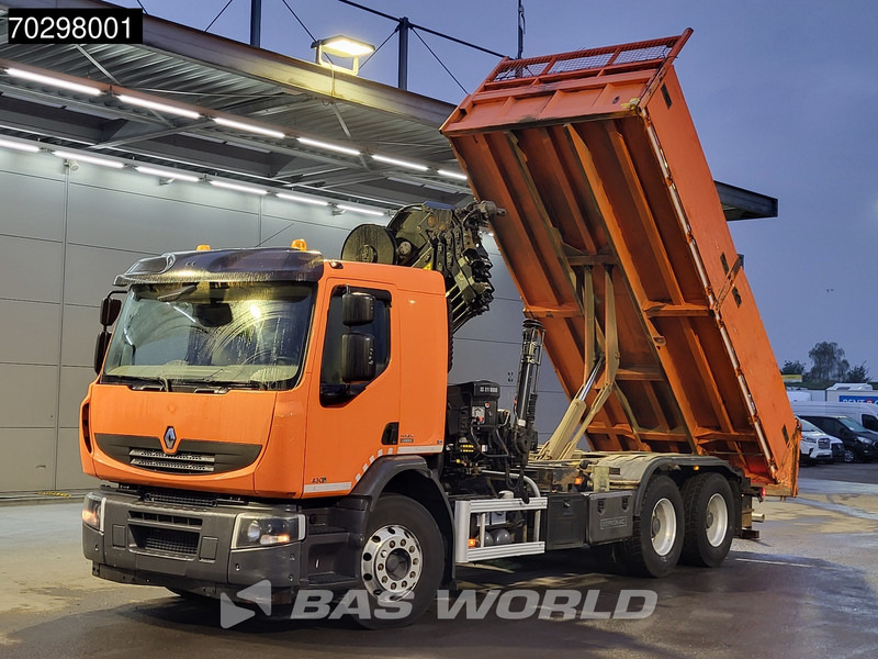Renault Premium 430 Lander 6X4 HIAB 211 EP-4 Crane Tipper Big-Axle Automatic Euro 5 - Самосвал, Автоманипулятор: фото 2 Renault Premium 430 Lander 6X4 HIAB 211 EP-4 Crane Tipper Big-Axle Automatic Euro 5 - Самосвал, Автоманипулятор: фото 2