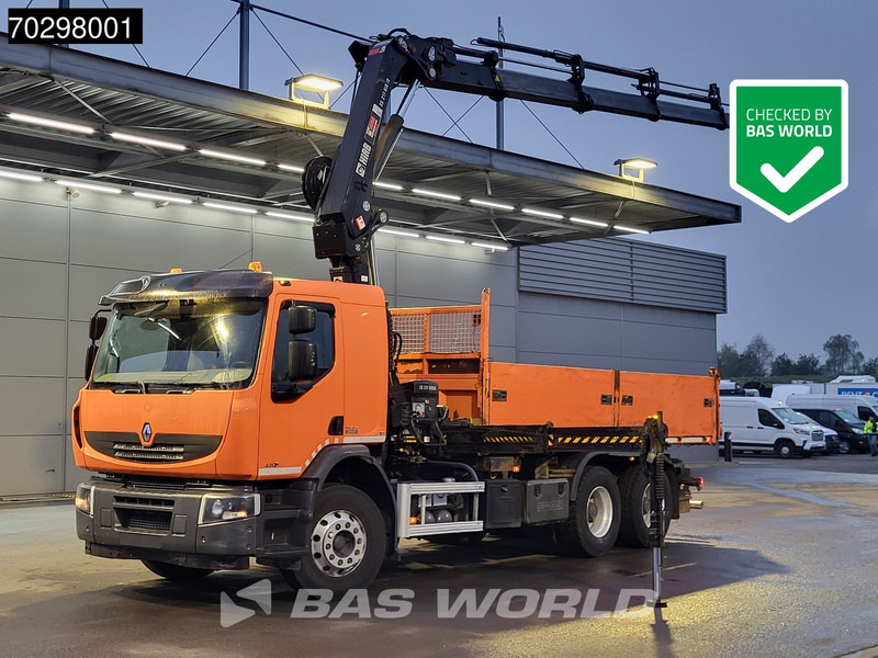 Renault Premium 430 Lander 6X4 HIAB 211 EP-4 Crane Tipper Big-Axle Automatic Euro 5 - Самосвал, Автоманипулятор: фото 1 Renault Premium 430 Lander 6X4 HIAB 211 EP-4 Crane Tipper Big-Axle Automatic Euro 5 - Самосвал, Автоманипулятор: фото 1