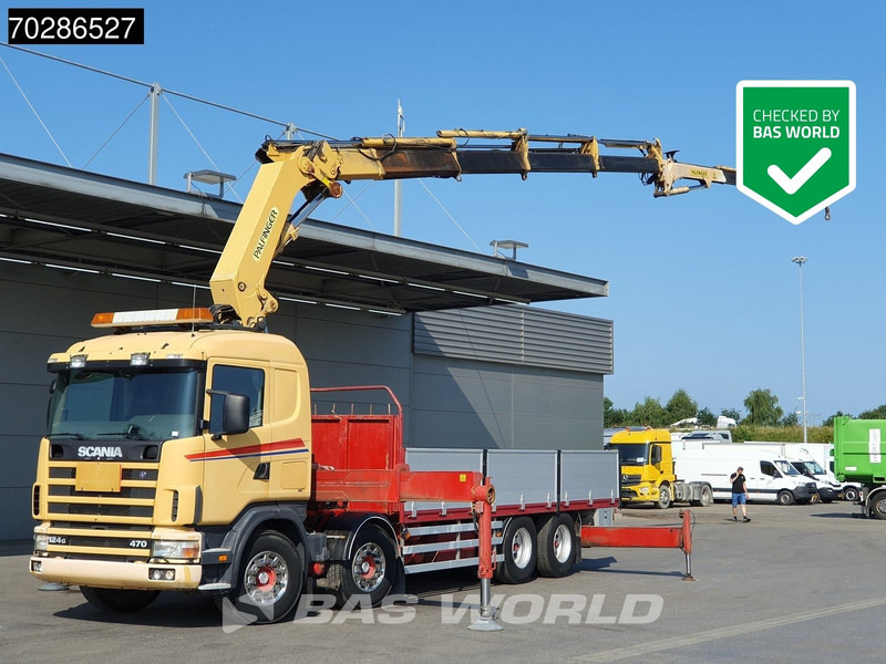 Scania 124G 470 8X4 Palfinger PK45000 C4 Crane Kran Fly-Jib Manual Steering Axle Euro 3 - Грузовик бортовой/ Платформа, Автоманипулятор: фото 1 Scania 124G 470 8X4 Palfinger PK45000 C4 Crane Kran Fly-Jib Manual Steering Axle Euro 3 - Грузовик бортовой/ Платформа, Автоманипулятор: фото 1