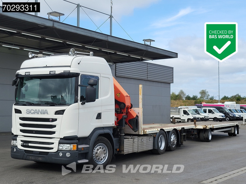 Scania G410 6X2 Combi Palfinger 53002 SH Kran Crane Lift+steering ACC Navi Euro 6 - Грузовик бортовой/ Платформа, Автоманипулятор: фото 1 Scania G410 6X2 Combi Palfinger 53002 SH Kran Crane Lift+steering ACC Navi Euro 6 - Грузовик бортовой/ Платформа, Автоманипулятор: фото 1