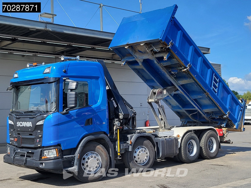 Scania G500 8X4 Hiab X-HIDUO 228 E-3 Crane Retarder Big-Axle Josset Menguy Tipper 14m3 Euro 6 - Самосвал, Автоманипулятор: фото 2 Scania G500 8X4 Hiab X-HIDUO 228 E-3 Crane Retarder Big-Axle Josset Menguy Tipper 14m3 Euro 6 - Самосвал, Автоманипулятор: фото 2