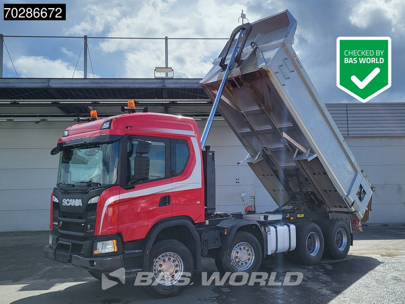 Scania G500 G 8X4 15m3 Istrail Tipper Retarder 3-Pedals Steel suspension Big-Axle Navi Euro 6 - Самосвал: фото 1 Scania G500 G 8X4 15m3 Istrail Tipper Retarder 3-Pedals Steel suspension Big-Axle Navi Euro 6 - Самосвал: фото 1