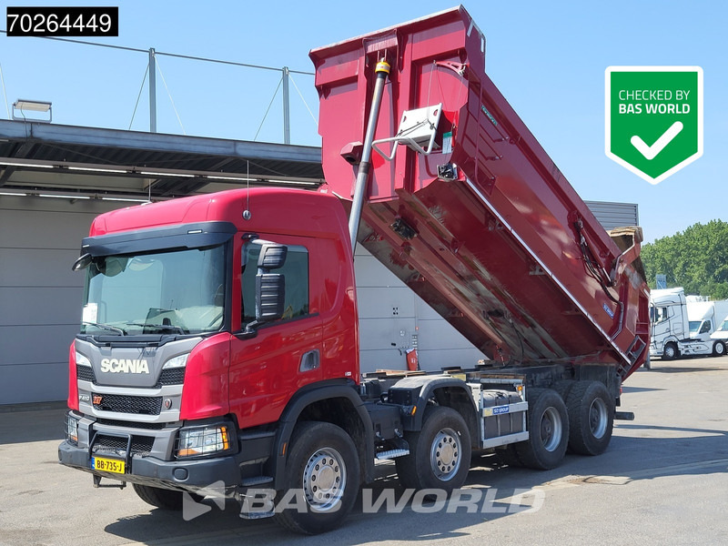 Scania P410 8X4 NL-Truck 19m3 tipper box heating Big-Axle Steelsuspension Automatic - Самосвал: фото 1 Scania P410 8X4 NL-Truck 19m3 tipper box heating Big-Axle Steelsuspension Automatic - Самосвал: фото 1