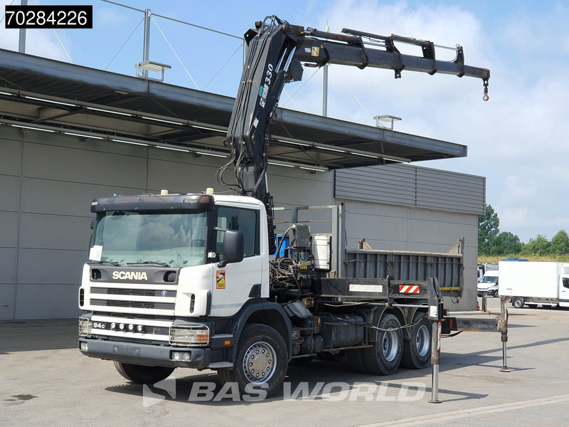 Scania P94 6X4 Hiab 330-4 Kran Crane 9m3 tipper Manual Steelsuspension Euro 3 - Самосвал, Автоманипулятор: фото 1 Scania P94 6X4 Hiab 330-4 Kran Crane 9m3 tipper Manual Steelsuspension Euro 3 - Самосвал, Автоманипулятор: фото 1
