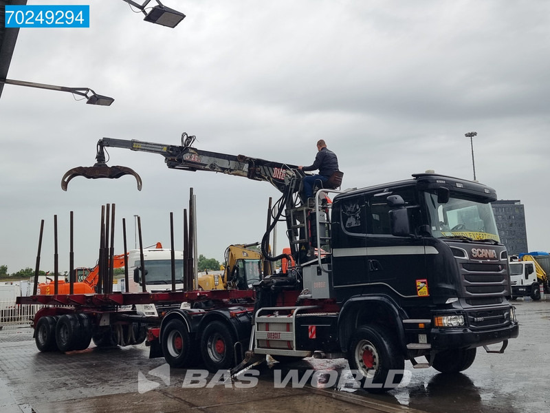Scania R580 6X4 Holz Kran Diebolt D28 Full-Steell Extentable Trailer - Тягач: фото 2 Scania R580 6X4 Holz Kran Diebolt D28 Full-Steell Extentable Trailer - Тягач: фото 2