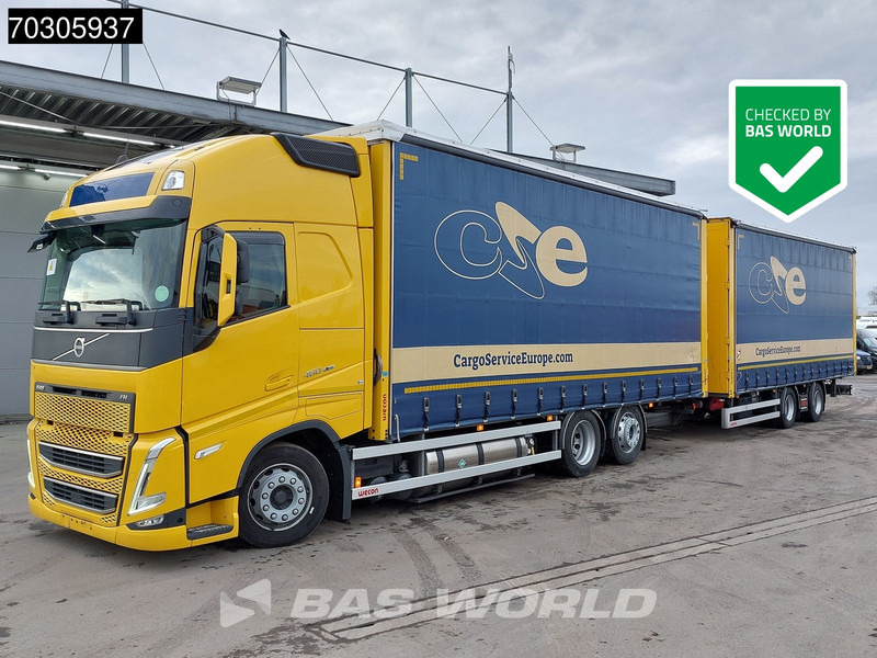 Volvo FH 460 6X2 Curtainsider Combi LNG Engine Sliding roof I-Park cool VEB+ - Тентованный грузовик: фото 1 Volvo FH 460 6X2 Curtainsider Combi LNG Engine Sliding roof I-Park cool VEB+ - Тентованный грузовик: фото 1