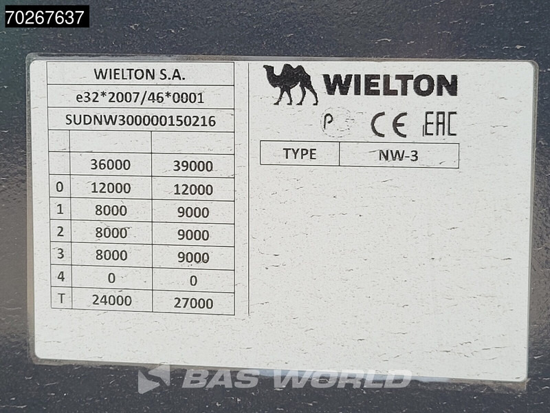 Новый Самосвальный полуприцеп Wielton NW-3 NEW 55m3 Liftachse HARDOX: фото 20