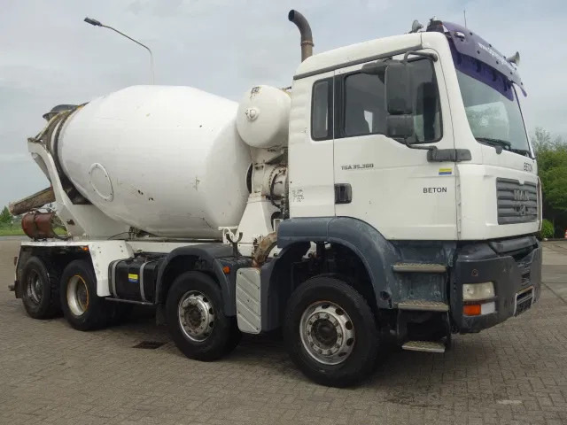 MAN TGA 35.360 8X4 MIXER STEEL SPRINGS BIG AXELS MANUAL POMP - Автобетоносмеситель: фото 1 MAN TGA 35.360 8X4 MIXER STEEL SPRINGS BIG AXELS MANUAL POMP - Автобетоносмеситель: фото 1