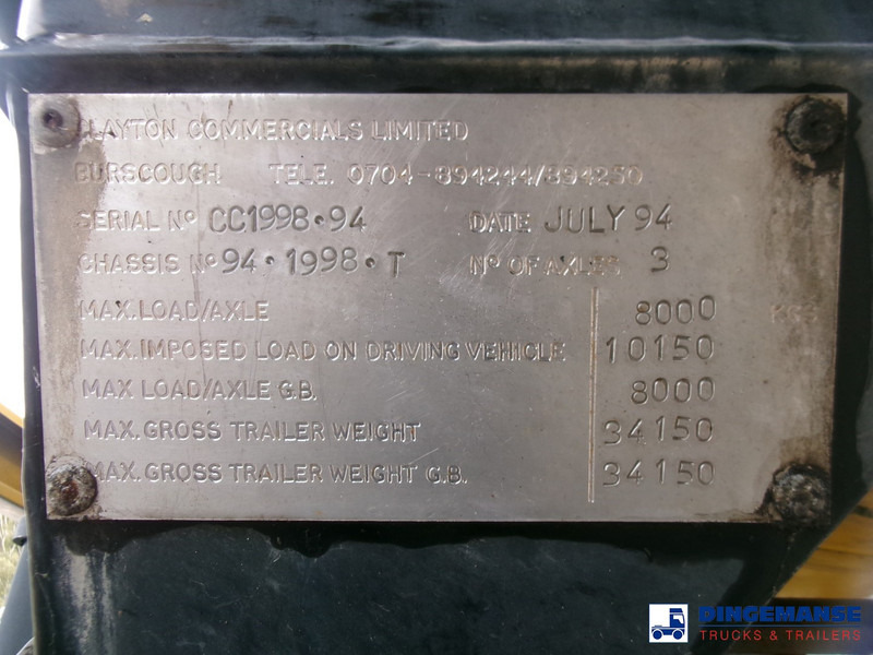 Clayton Food (beer) tank inox 30 m3 / 1 comp в лизинг Clayton Food (beer) tank inox 30 m3 / 1 comp: фото 13
