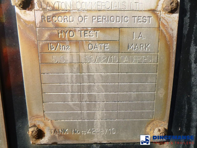 Полуприцеп-цистерна Clayton Food tank inox 30 m3 / 1 comp: фото 14