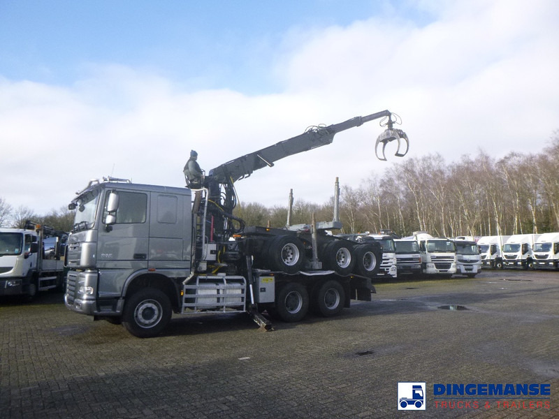 DAF XF 105.510 6x4 + Loglift F281S83 crane / timber truck + dolly - Лесовоз, Автоманипулятор: фото 3 DAF XF 105.510 6x4 + Loglift F281S83 crane / timber truck + dolly - Лесовоз, Автоманипулятор: фото 3