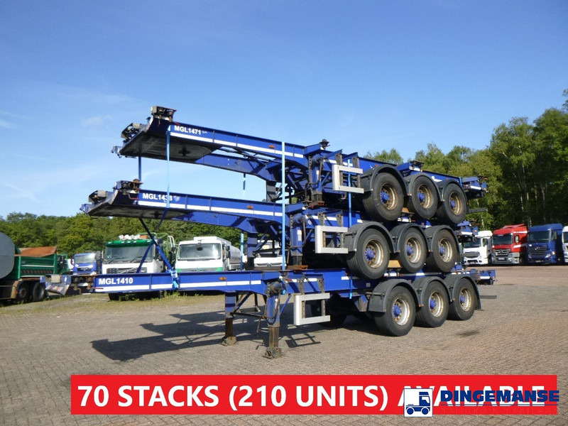 Dennison Stack - 3 x container trailer 20-30-40-45 ft - Полуприцеп-контейнеровоз/ Сменный кузов: фото 1 Dennison Stack - 3 x container trailer 20-30-40-45 ft - Полуприцеп-контейнеровоз/ Сменный кузов: фото 1