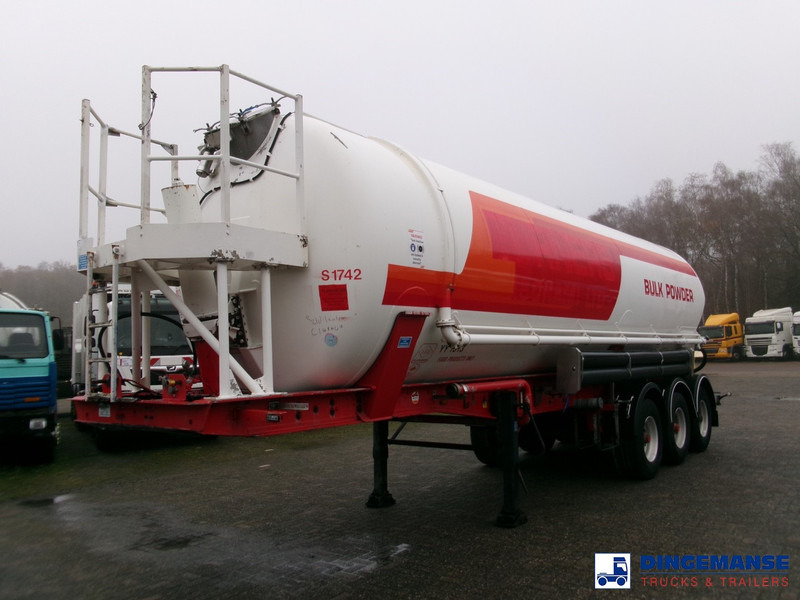 Feldbinder Powder tank alu 41 m3 (tipping) - Полуприцеп-цистерна: фото 1 Feldbinder Powder tank alu 41 m3 (tipping) - Полуприцеп-цистерна: фото 1