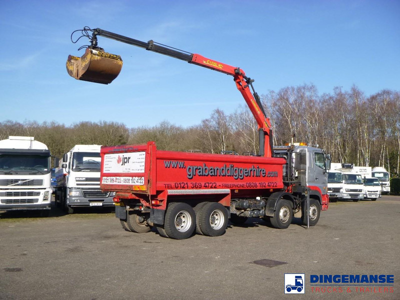 Hino FY1EUKA 8x4 tipper RHD + Palfinger E120L + grapple - Автоманипулятор: фото 3 Hino FY1EUKA 8x4 tipper RHD + Palfinger E120L + grapple - Автоманипулятор: фото 3