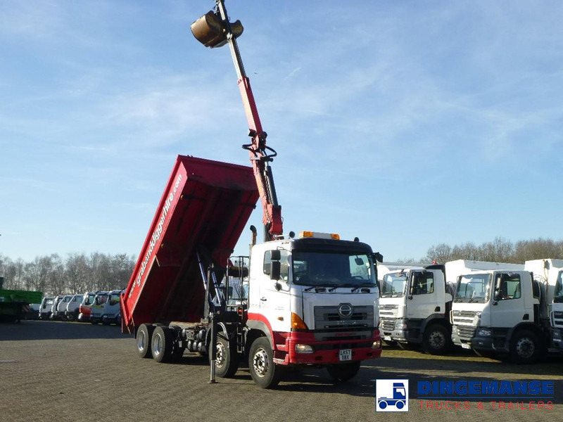 Hino FY1EUKA 8x4 tipper RHD + Palfinger E120L + grapple - Автоманипулятор: фото 2 Hino FY1EUKA 8x4 tipper RHD + Palfinger E120L + grapple - Автоманипулятор: фото 2