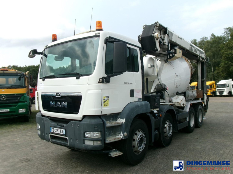 MAN TGS 32.360 8X4 Euro 6 Liebherr concrete mixer 8 m3 + belt - Автобетоносмеситель: фото 1 MAN TGS 32.360 8X4 Euro 6 Liebherr concrete mixer 8 m3 + belt - Автобетоносмеситель: фото 1