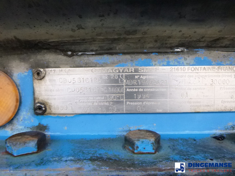 Полуприцеп-цистерна Magyar Bitumen tank inox 30 m3 / 1 comp / ADR 26/04/2024: фото 11