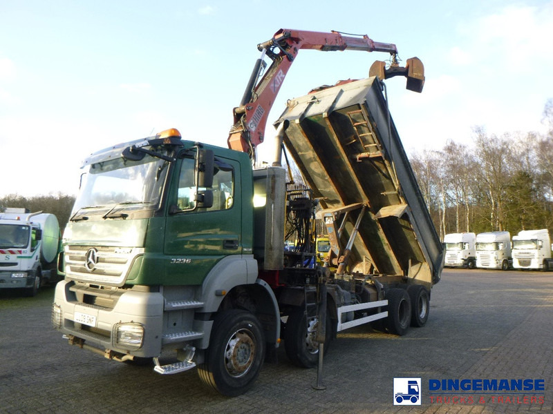 Mercedes-Benz Axor 3236 8x4 RHD tipper + Hiab 1283 DK-2 Duo - Автоманипулятор: фото 1 Mercedes-Benz Axor 3236 8x4 RHD tipper + Hiab 1283 DK-2 Duo - Автоманипулятор: фото 1