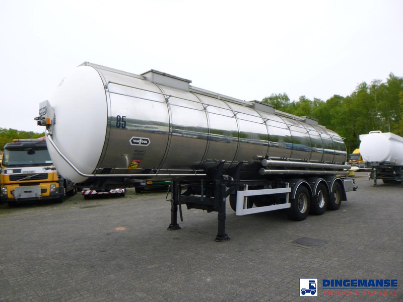 Van Hool Chemical tank inox L4BH 30 m3 / 3 comp - Полуприцеп-цистерна: фото 1 Van Hool Chemical tank inox L4BH 30 m3 / 3 comp - Полуприцеп-цистерна: фото 1