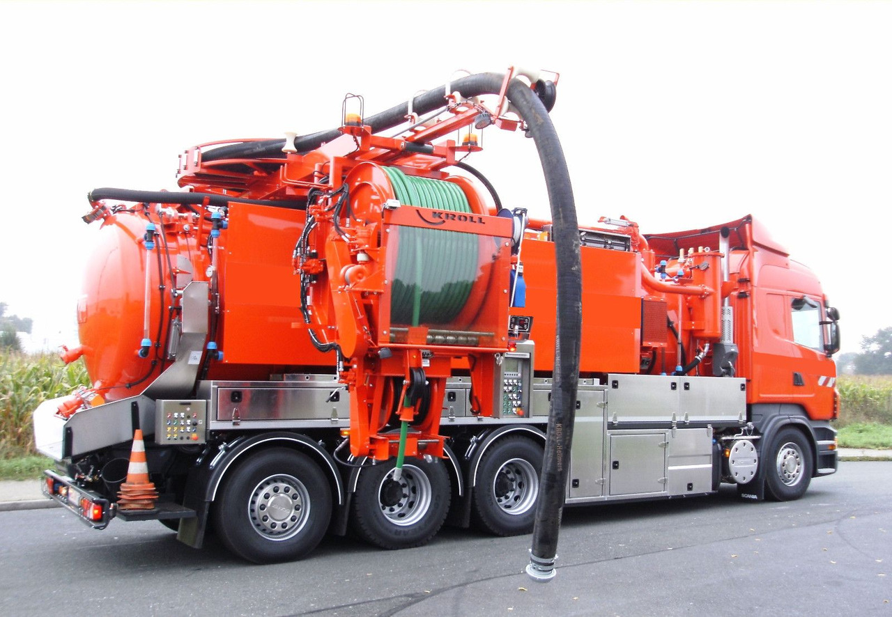 Scania R450 8x4 Kroll 19m³ W-Rückgewinner Kombi-HD +ADR - Ассенизатор: фото 1 Scania R450 8x4 Kroll 19m³ W-Rückgewinner Kombi-HD +ADR - Ассенизатор: фото 1