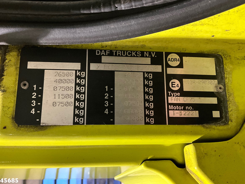 Грузовик-шасси DAF FAN 75 CF 310 Euro 5 Chassis cabine: фото 20 Грузовик-шасси DAF FAN 75 CF 310 Euro 5 Chassis cabine: фото 20