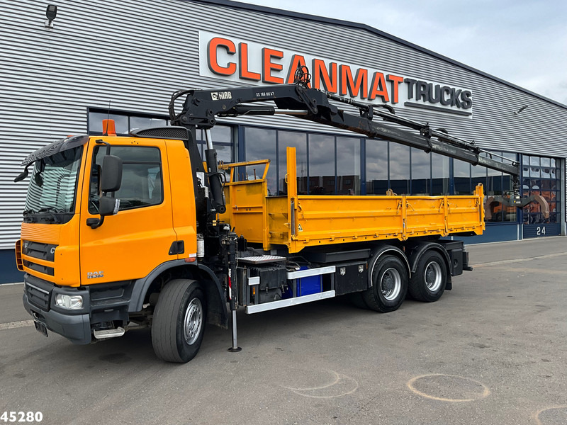 DAF FAT 75 CF 340 6x4 Manual Full steel Hiab 16 Tonmeter laadkraan - Самосвал, Автоманипулятор: фото 2 DAF FAT 75 CF 340 6x4 Manual Full steel Hiab 16 Tonmeter laadkraan - Самосвал, Автоманипулятор: фото 2